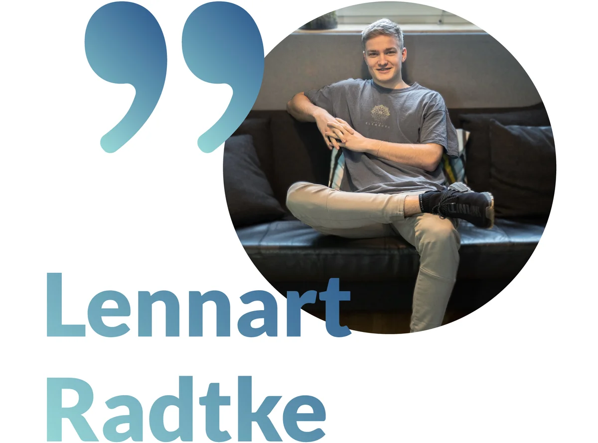 Schriftzug Lennart Radtke
