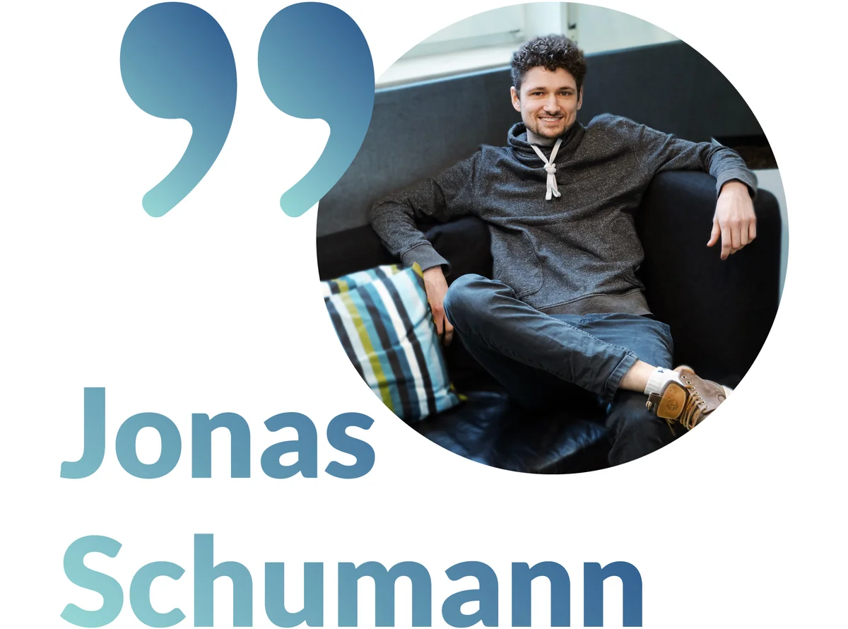 Schriftzug: Jonas Schumann