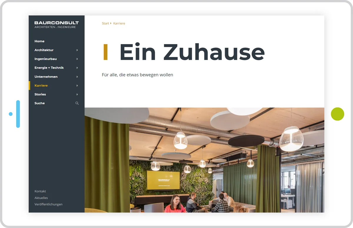 Webseite von Baurconsult