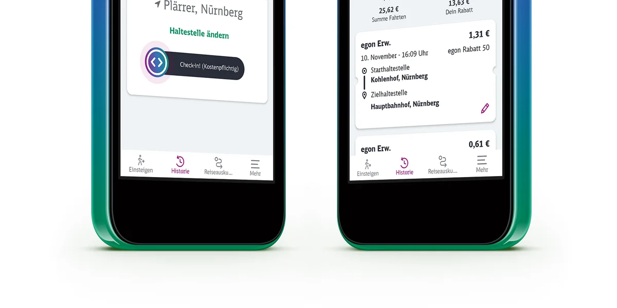 Handy mit egon-App